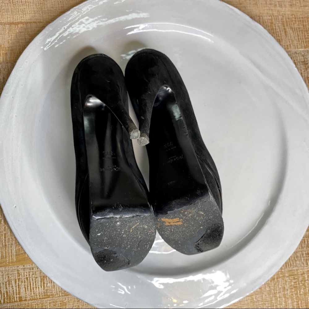 Yves Saint Laurent Tribute suede platform pumps - Picture 6 of 12